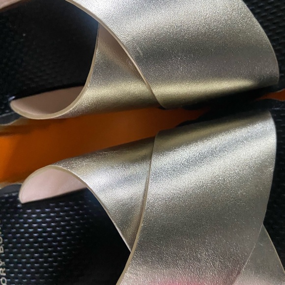 Tory Burch Metallic Slide Sandals - Picture 4 of 4